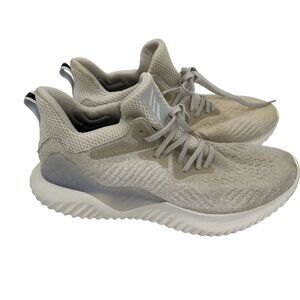 Adidas Alphabounce Mens Size 10.5 White Running Shoes ID AQ0572